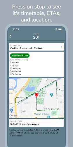 Miami Beach Trolley Tracker স্ক্রিনশট 2