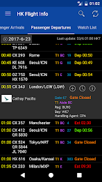 Hong Kong Flight Info Screenshot 1