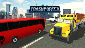 Transporter Truck Driving 3D Screenshot 0