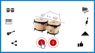 Bongo Cat Musical Instruments Captura de pantalla 1