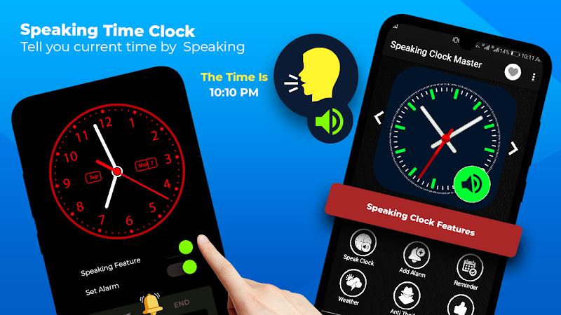 Speaking Clock - Talking Clock Tangkapan skrin 2