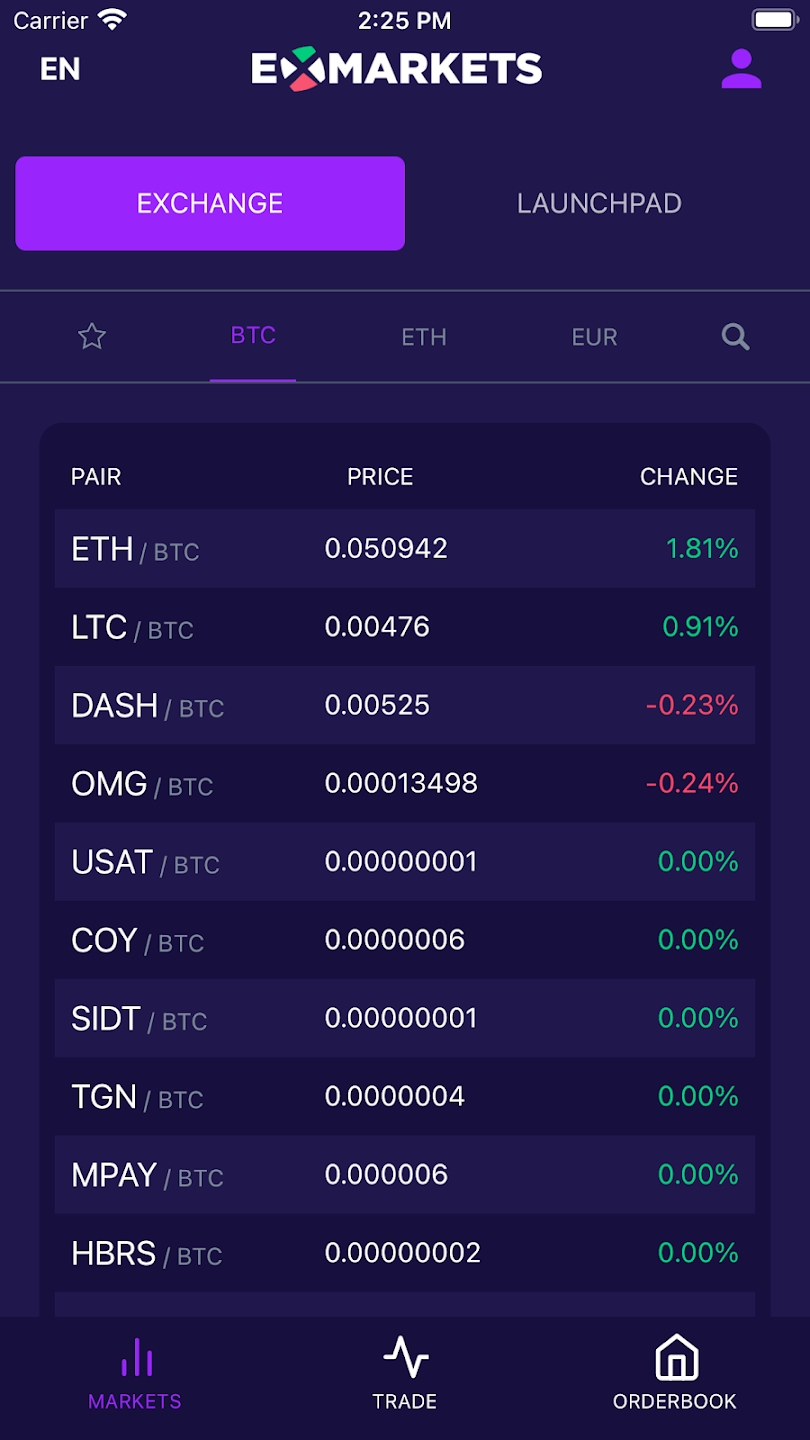 ExMarkets Capture d'écran 0