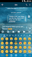 SMS Messages Bubble Rain Theme Ekran Görüntüsü 3