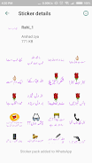 Urdu Sticker RAHI HIJAZI Captura de pantalla 1