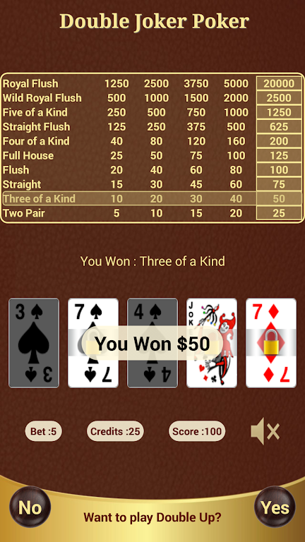 Double Joker Poker Ekran Görüntüsü 1
