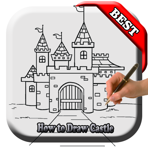 How to Draw Castle - Easy Drawing Schermafbeelding 0