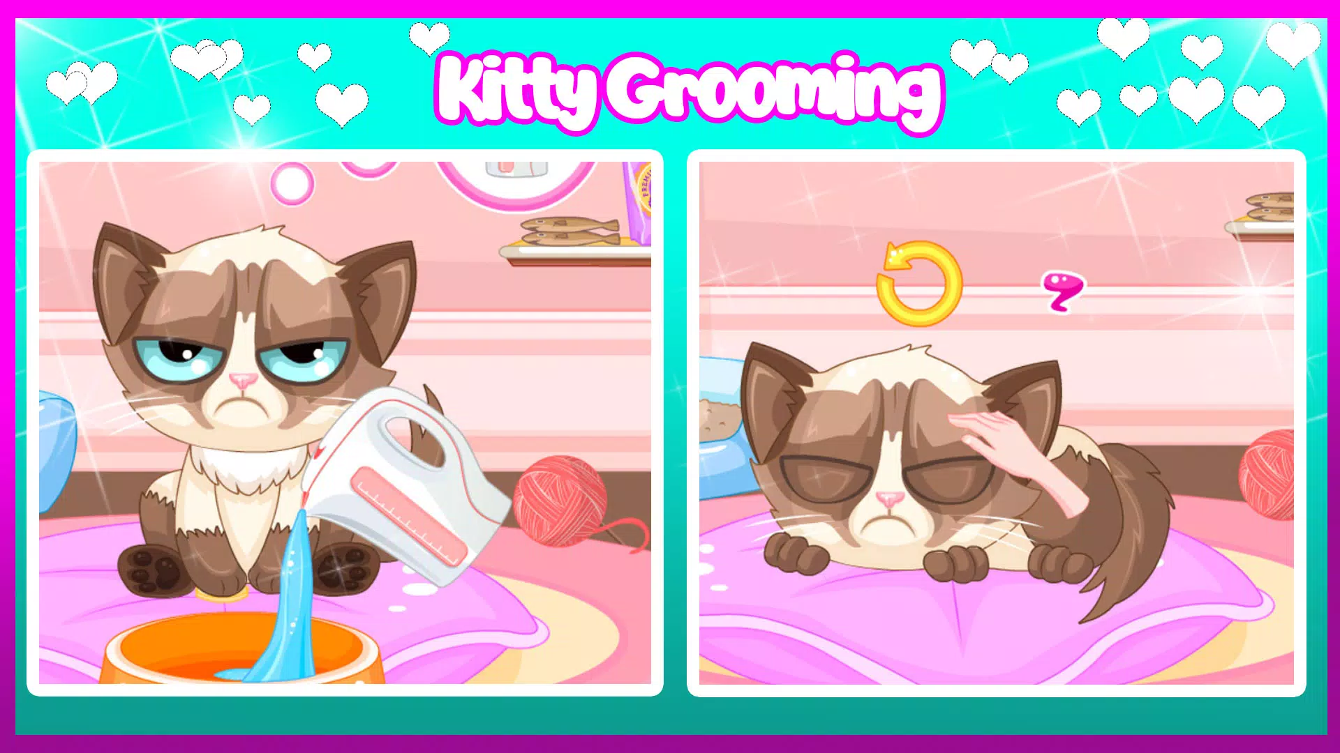 Sleepy Kitty Grooming Screenshot 0