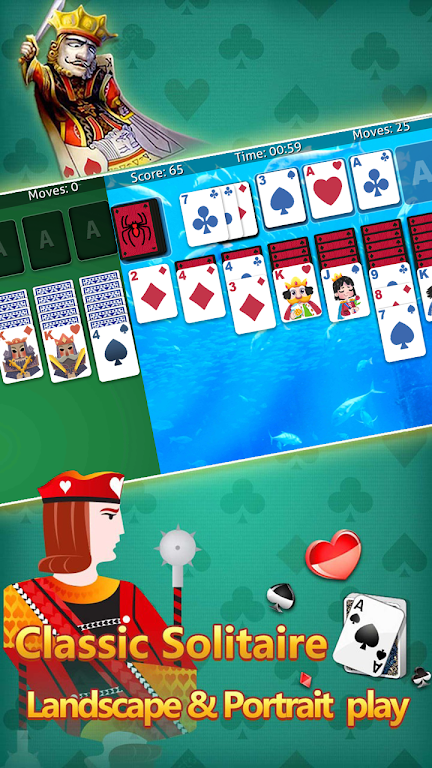 klondike solitaire :card shark Captura de tela 1