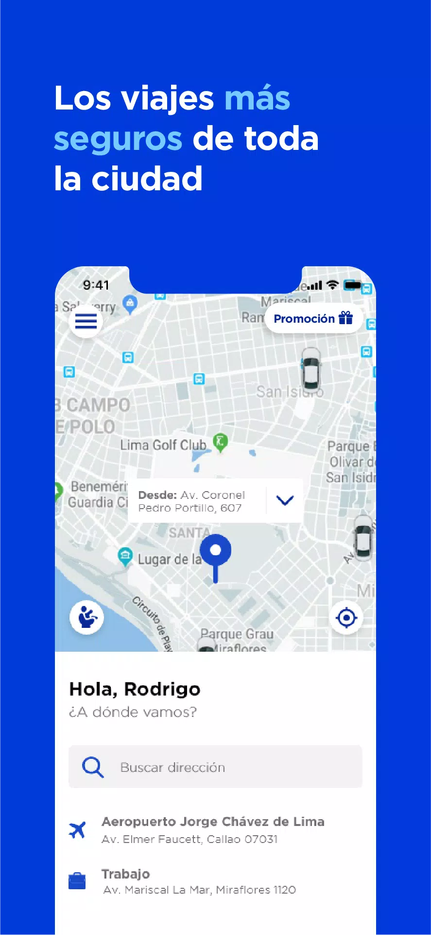 Directo, un app de taxi Schermafbeelding 1