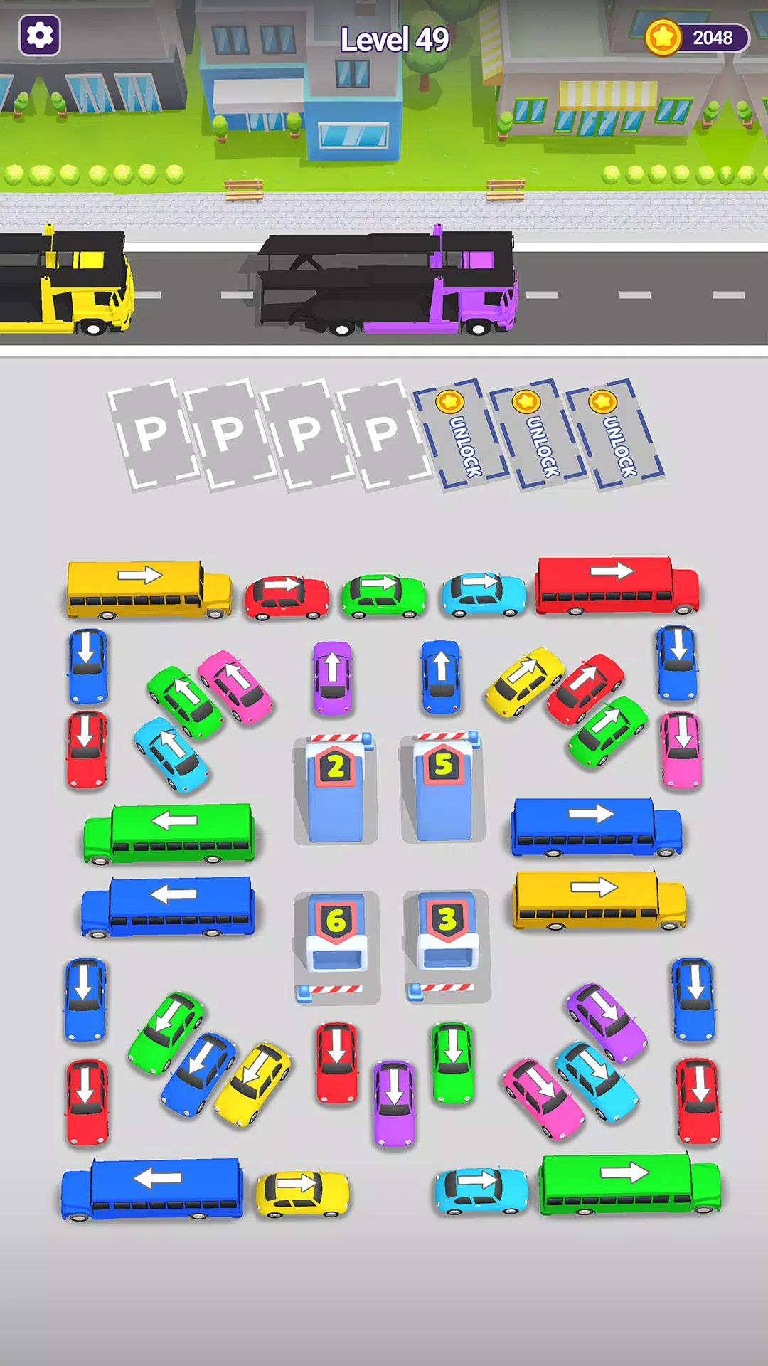 Mini Car Jam: Parking Puzzle Tangkapan skrin 0