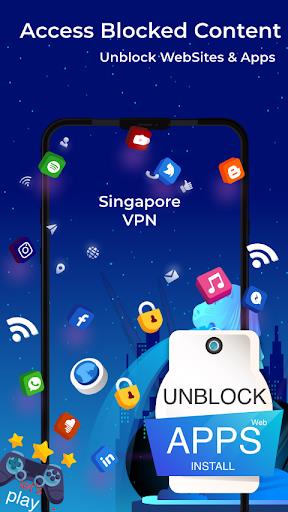 Singapore VPN - Free, Fast & Secure Schermafbeelding 3