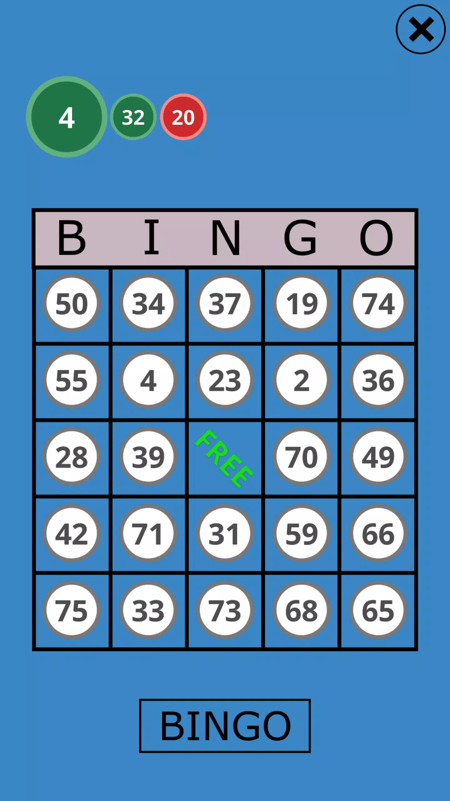 Schermata Classic Bingo Touch 0