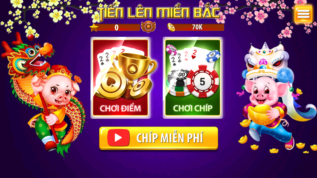 Tien Len Mien Bac - Tien Len Dong Chat Dong Mau স্ক্রিনশট 0