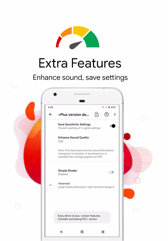 PGT: GFX, Launcher & Optimizer স্ক্রিনশট 1