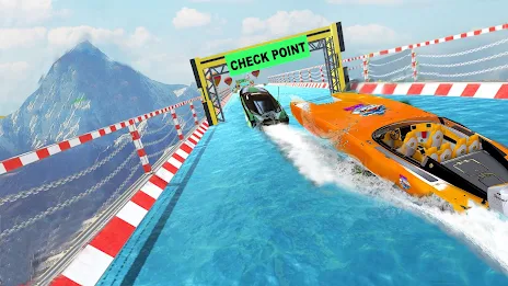 Ski Boat Racing: Jet Boat Game Screenshot 1