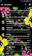 SMS Messages Glass BlackFlower Schermafbeelding 2