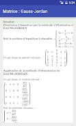 Matrice : Gauss-Jordan Tangkapan skrin 2