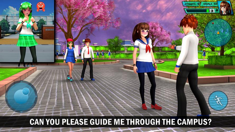 School Love Life: Anime Games Скриншот 2