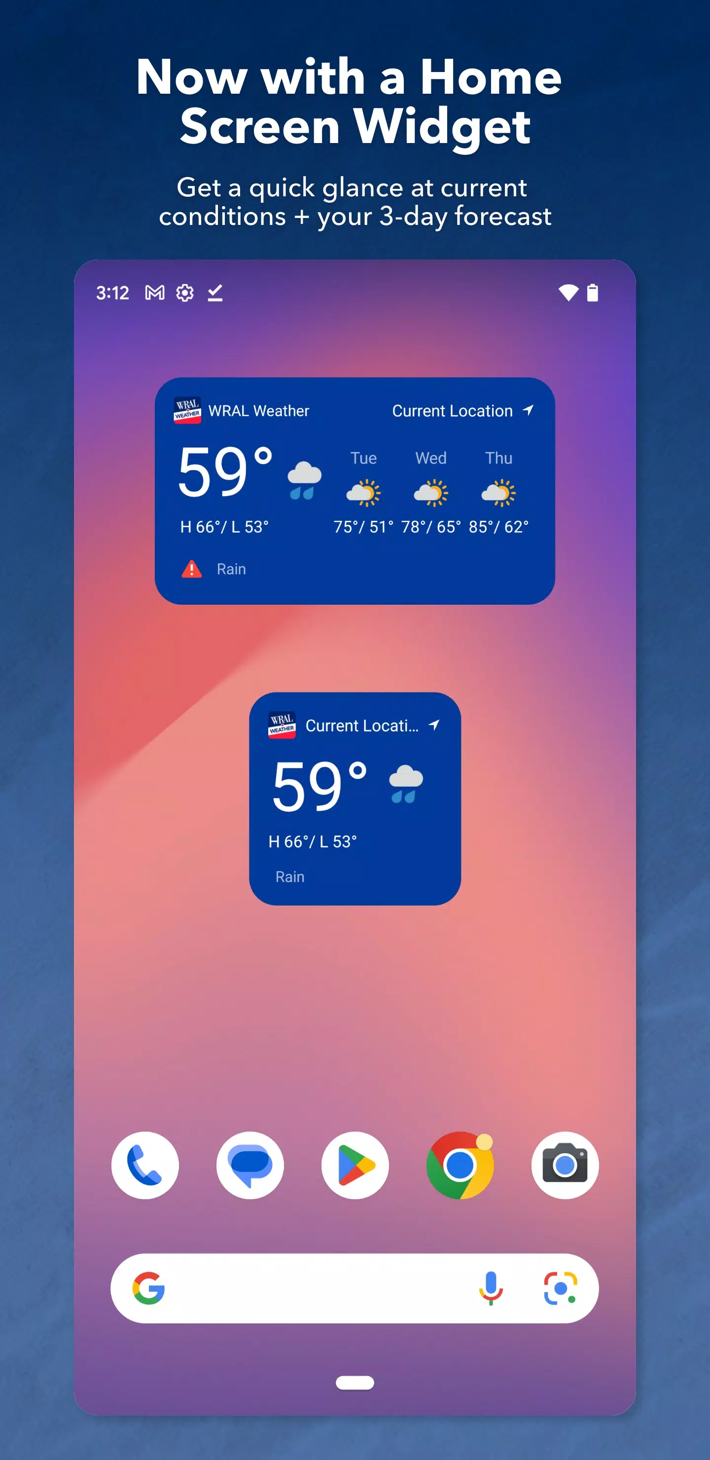 WRAL Weather Tangkapan skrin 2