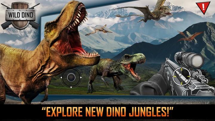 Real Dinosaur Shooting Games Schermafbeelding 1