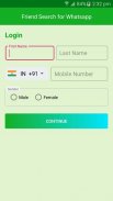Friend Search for WhatsApp Captura de tela 2