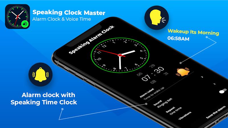 Speaking Clock - Talking Clock ဖန်သားပြင်ဓာတ်ပုံ 0