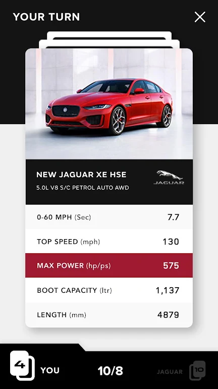 Jaguar Land Rover Top Trumps Ekran Görüntüsü 1