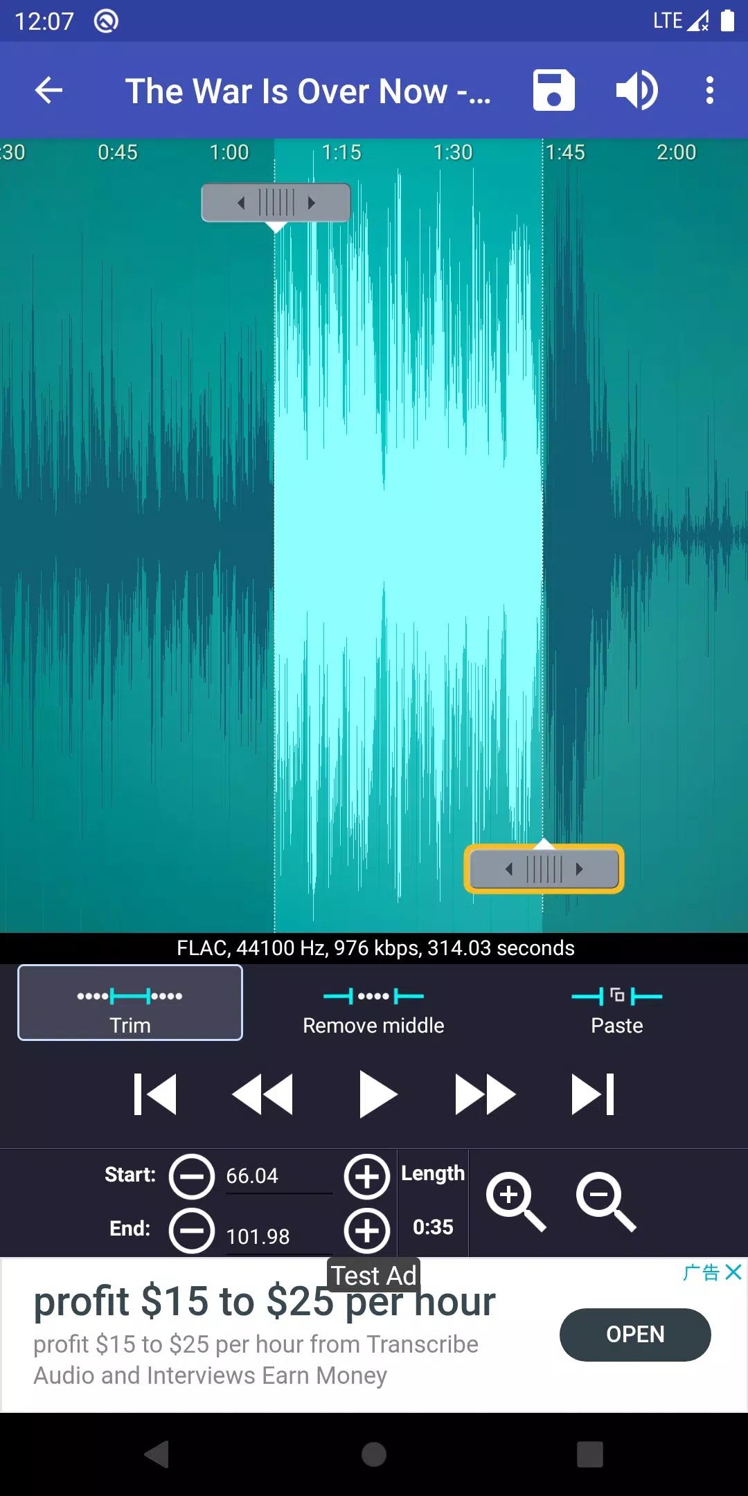 Ringtone Maker ဖန်သားပြင်ဓာတ်ပုံ 1