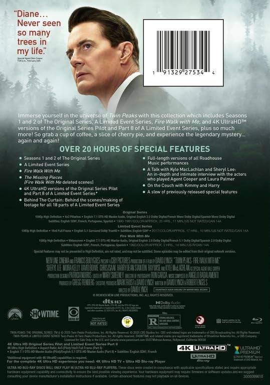 Image:  *Twin Peaks: From Z to A* Blu-ray Contents