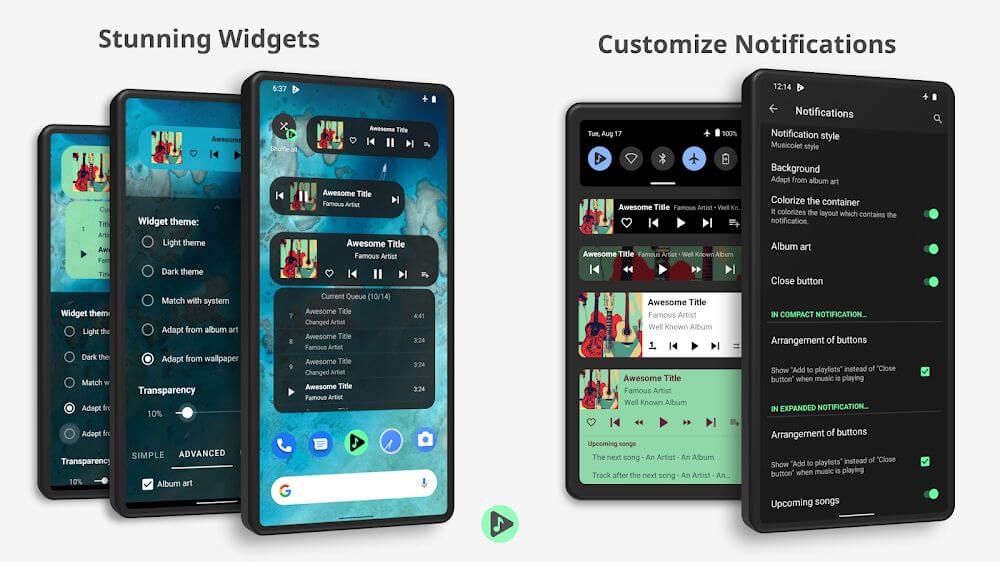 Musicolet Music Player Mod Ảnh chụp màn hình 2