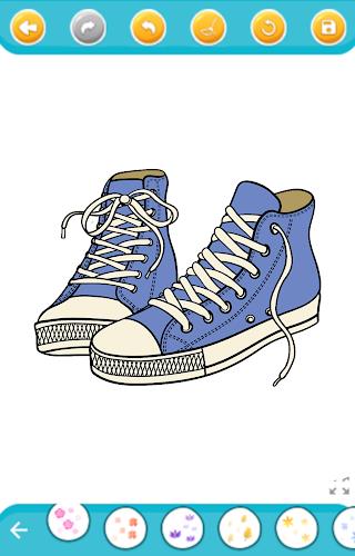 coloring sneakers Schermafbeelding 1