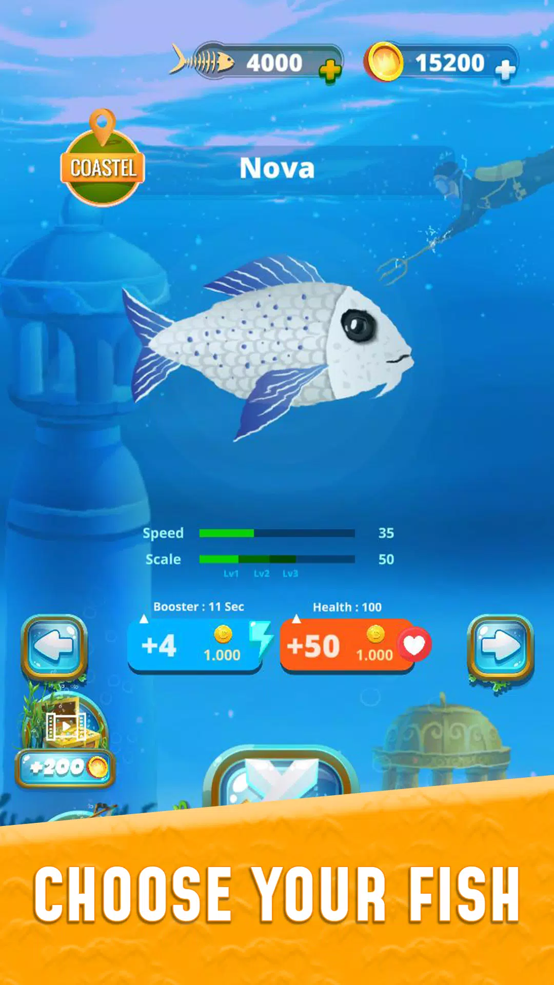 Grow Fish.io : Fish Hunter スクリーンショット 2