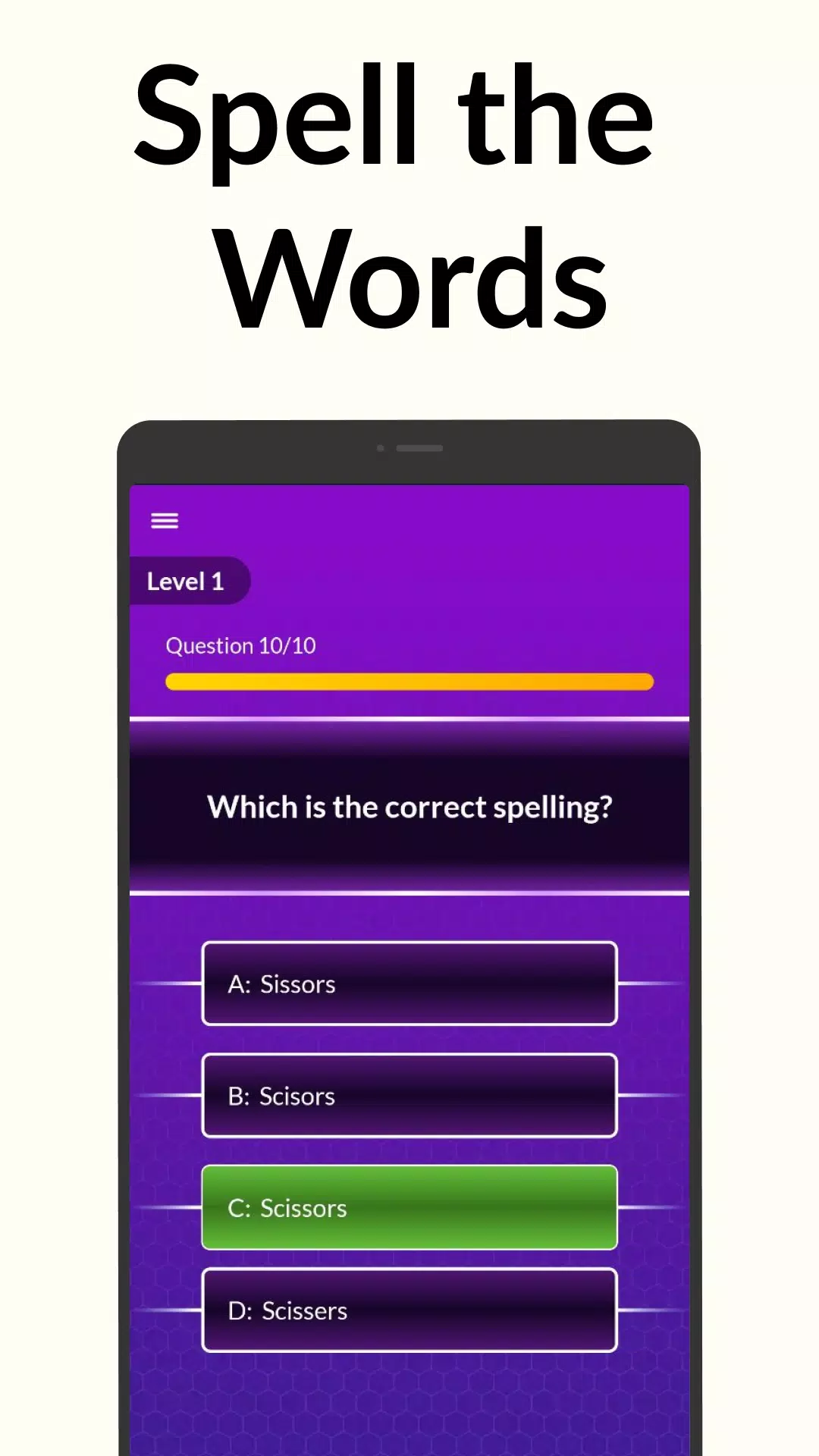 Spelling Bee: Spelling Quiz應用截圖第1張