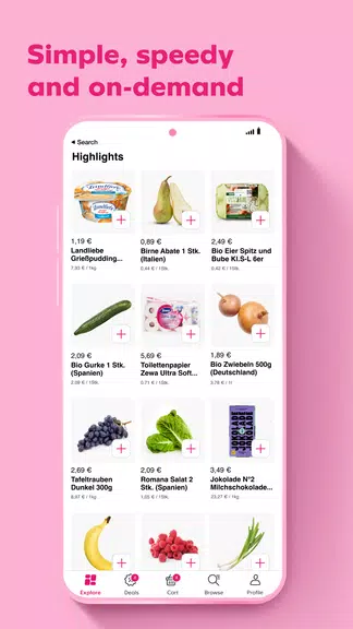 Flink: Groceries in minutes Screenshot 2