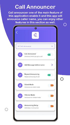 Caller Name Announcer & Talker Captura de pantalla 2