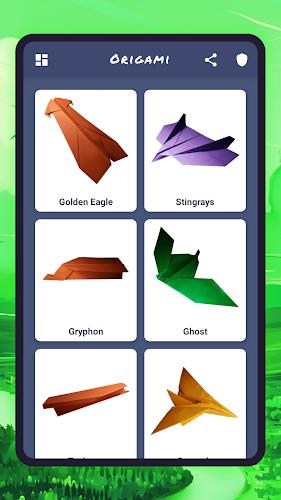 Origami aircraft, paper Screenshot 1