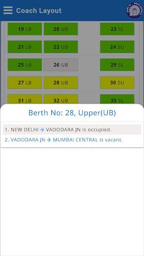 Rail Reservation Chart & PNR Capture d'écran 3