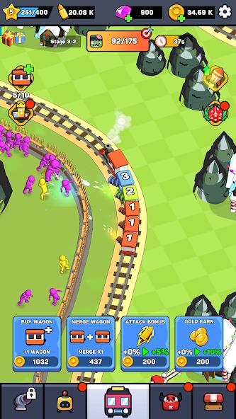 Train Tycoon: Idle Defense Mod স্ক্রিনশট 0