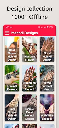 Mehndi Design: Easy & Offline Schermafbeelding 1