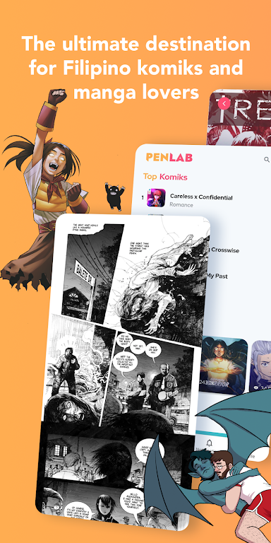 Penlab - Comics Manga Webtoons ภาพหน้าจอ 1