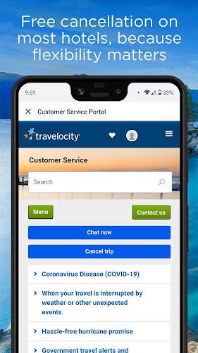 Travelocity Hotels & Flights Captura de tela 1