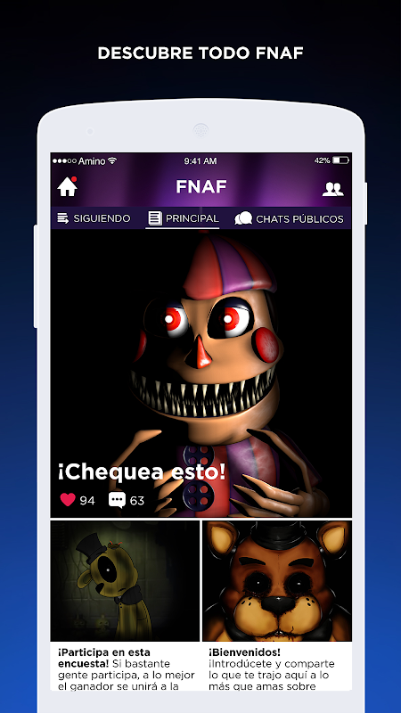 FNAF Amino en Español Tangkapan skrin 1