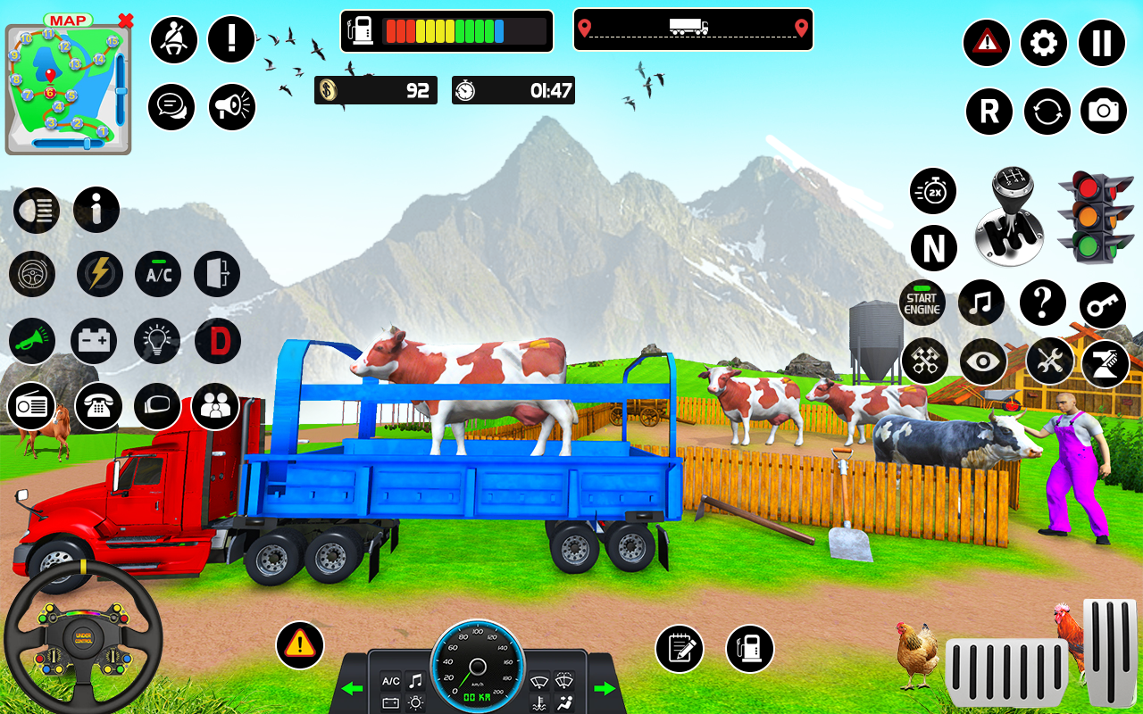 Animals Transport: Truck Games Ảnh chụp màn hình 0