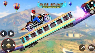 Bike Stunt 3D Simulator Games Captura de tela 0