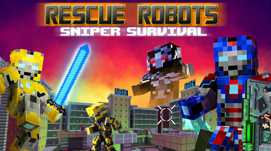 Rescue Robots Sniper Survival ภาพหน้าจอ 0