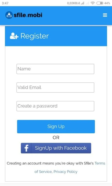 Sfile Mobi - Monetizing Your File Schermafbeelding 0
