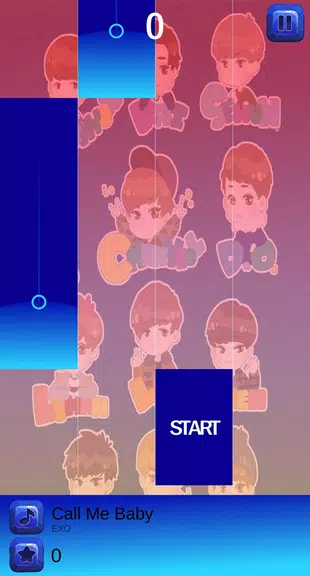 EXO Chibi Piano Tiles Schermafbeelding 3