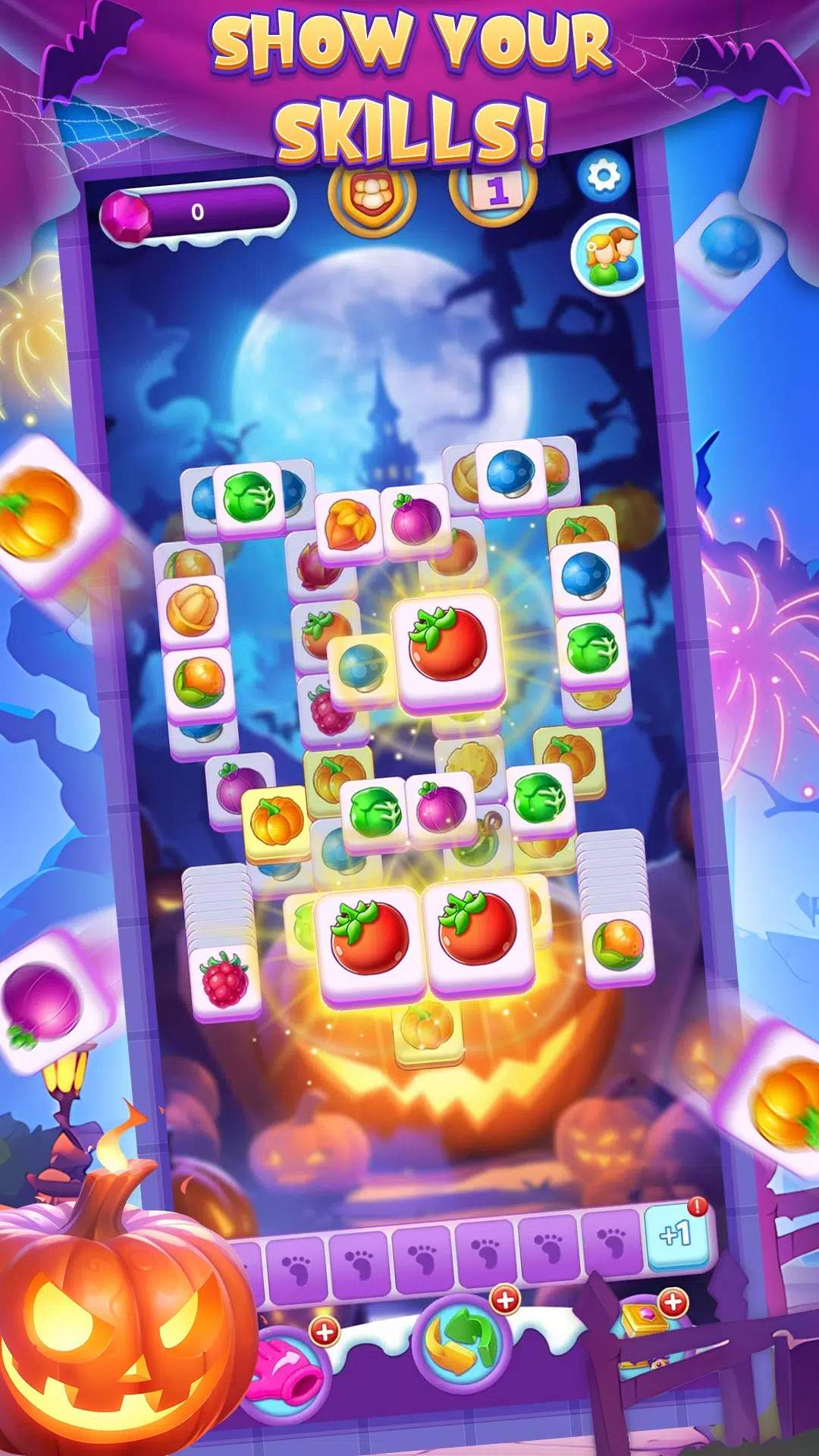 Halloween Fruit Crush Captura de tela 1