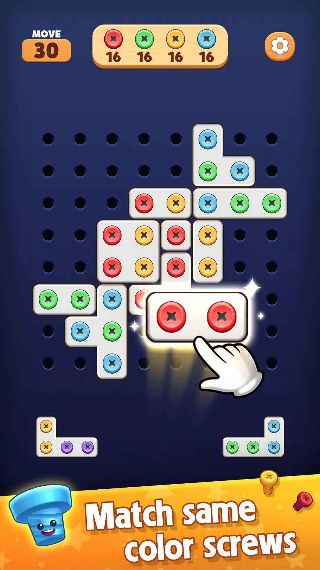 Screw Blast: Match The Bolts Capture d'écran 0