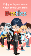 Besties - Make friend & Avatar Tangkapan skrin 1